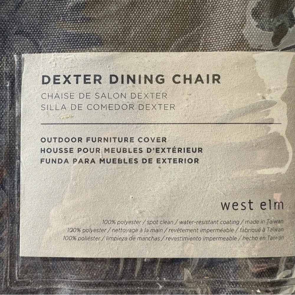 West Elm Gray Chair Covers x4